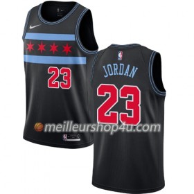 Maillot Basket Homme Chicago Bulls Michael Jordan 23 2018-19 Nike City Edition Noir Swingman